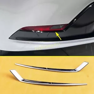 Chrome Car Rear Bumper Reflector Fog Light Cover Trim For 2023-2024 Toyota Prius - Picture 1 of 6
