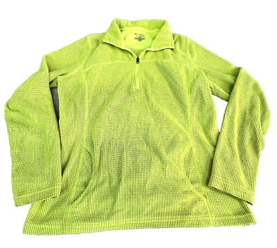 Camisa térmica Tek Gear para hombre amarilla manga larga mediana 1/4 cremallera [C42] Foto 1 de 4