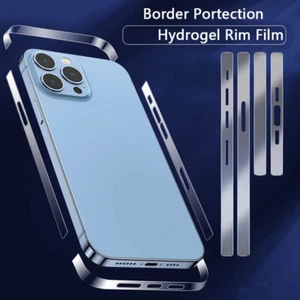 For Phone 14 Pro 13 Pro 12 Pro Max 13 Mini Frame Protective Border Hydrogel Film - Picture 1 of 24
