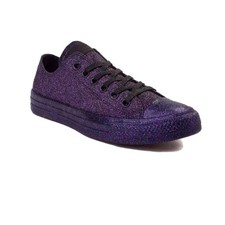 black glittery converse