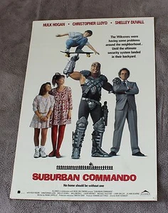Póster de video Suburban Commando 1991 Hulk Hogan Christopher Lloyd Duvall EX - Imagen 1 de 1