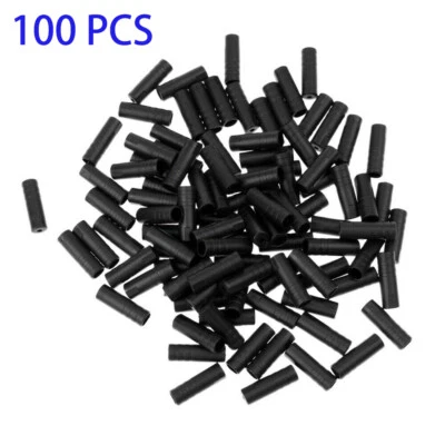 100Pcs 4mm Bike Bicycle Cycling Brake Cable End Caps Lined Ferrules Crimp New - Image 1 of 4