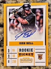 2017 Panini Chronicles Contenders Rookie Ticket Josh Bell #20 Rookie Auto RC