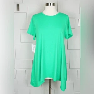 Tunica LuLaRoe Melissa Kelly Holly verde vacanza nuova con etichette taglia large - Foto 1 di 8