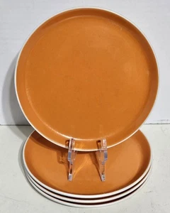 Oneida Color Burst Chili Mango Orange Salad Dessert Plates 7 3/4" - Set Of 4 - Picture 1 of 19