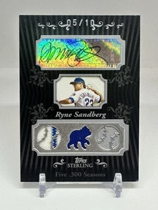 2008 Topps Sterling  Ryan Sandberg Auto/Game Used!!! /10 - Picture 1 of 2