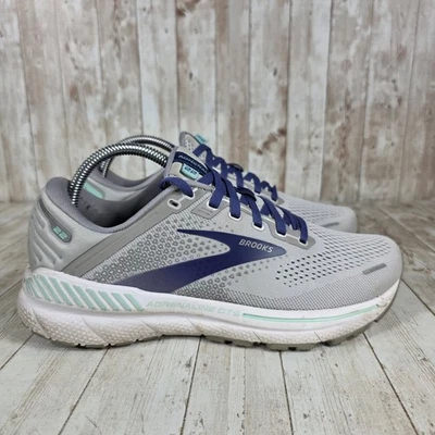 Brooks Adrenaline GTS 22 Womens Gray Running Shoes Sneakers Size 9 Medium - Image 1 of 4