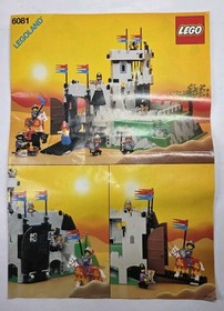 Lego 6081 King's Mountain Fortress Instructions Manual Booklet ONLY