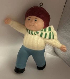Vintage Cabbage Patch Kid/boy Christmas Ornament Ice Skater - Picture 1 of 6