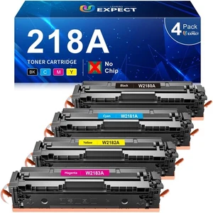218A Toner 4-Pack No Chip for HP 3201dw 3301fdw 3301cdw 3301sdw - Afbeelding 1 van 2