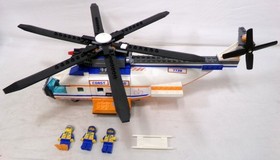 2008 Lego City 7738 Coast Guard Helicopter & Life Raft Set With Minifigures