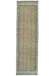 Handgefertigt Used Vintage Orientalisch Läufer Teppich Allover Muster Carpet 3X10 ft - Bild 1 von 12