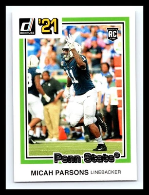 💥 Micah Parsons 2021 Donruss Rookie RC # 27 - Image 1 of 2