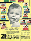 PUBLICITE ADVERTISING   1960   JACQUEMAIRE  21 petits plats pour bb