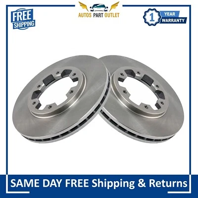 Nuevo juego de pares de rotores de freno delanteros para Nissan D21 Frontier Pathfinder 1986-2002 Foto 1 de 4