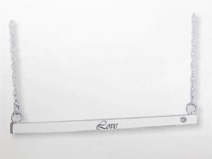 Special Order 14kt Yellow or White Gold Name Bar Design Custom Diamond Necklace - Picture 1 of 1