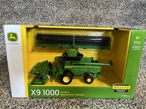 2022 ERTL 1:64 John Deere X9 1000 Wheeled COMBINE w/BOTH HEADS REPLICA NEW!! - Picture 1 of 2