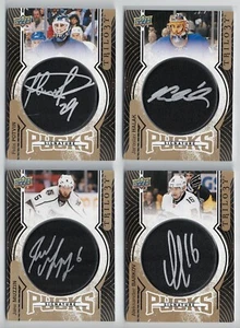 2017-18 Upper Deck Trilogy Signature Pucks Autograph Puck Auto Pick From List !! - Picture 1 of 12