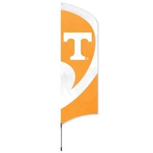 TENNESSEE VOLUNTEERS  Tall Team Swooper Flag DOUBLE SIDED Tailgating Pole Kit  - Picture 1 of 2