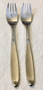 WMF Cromargan Edinburgh-Festival Stainless Salad Forks 7” GERMANY Set of 2 Forks - Picture 1 of 5