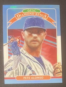 Pete Alonso 2020 Donruss Optic Diamond Kings Carolina Blue Prizm #7 - New York