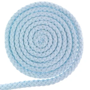 Baumwollkordel hellblau aus recycelter Baumwolle 10 mm  Kordel nachhaltig - Bild 1 von 1