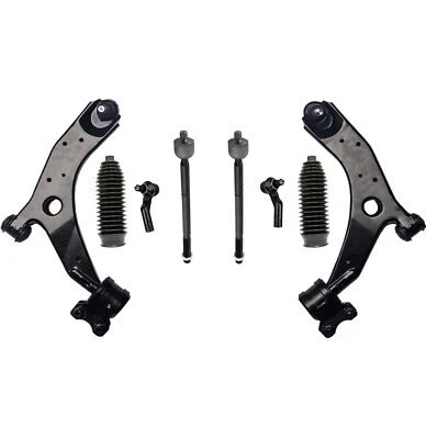 Brazos de control inferiores delanteros de 8 piezas barras de amarre interiores exteriores botas de fuelle para Mazda 3 5 Foto 1 de 4