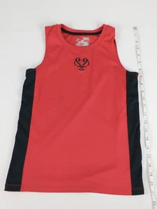 Under Armour HeatGear Sleeveless Tank Top Red/Black Boys Small Basketball Youth - Picture 1 of 8