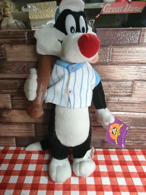 Peluche temático de béisbol 12" Looney Tunes Nanco Sylvester The Cat Foto 1 de 2