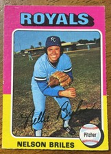 1975 O-Pee-Chee OPC Baseball - #495 Nelson Briles - Kansas City Royals