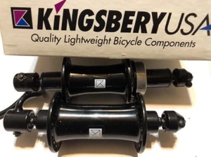 Vintage Pair NOS KINGSBERY Front & Rear Bicycle Hubs 32-32 H 126 mm - Picture 1 of 12