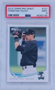 2013 Topps Pro Debut Christian Yelich Rookie RC #127 PSA 9 Mint Marlins Brewers