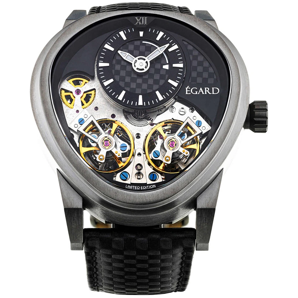 Reloj Hombre Egard Quantus Carbon Beast Automático Correa Negra WCH-5065-I0H203 Foto 1 de 1