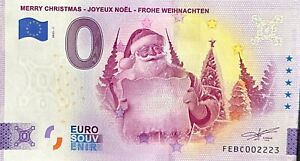 BILLET 0 EURO MERRY CHRISTMAS JOYEUX NOEL MALTE  NI KO 2023 NUMERO DIVERS