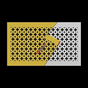 Dekorative Entlüftungsabdeckung Handarbeit Größe 300 mm x 180 mm (11,81 x 7,08 Zoll) - Bild 1 von 3