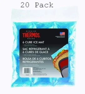 20x Ice Packs Lunch Box Thin Food Reusable Durable Freezer Camp USA Thermo NEW - Picture 1 of 10
