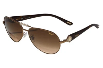 Auténticas gafas de sol CHOPARD SCH 997S 0R80 bronce brillante piedras/marrón degradado Foto 1 de 4