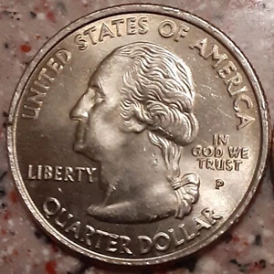 2000 P Virginia Quarter-Silvery And Golden Tone! Doubling on Obverse & Reverse - Picture 1 of 18