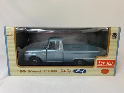 Camioneta Ford F-100 1965 Sunstar 1/18 azul  Foto 1 de 4