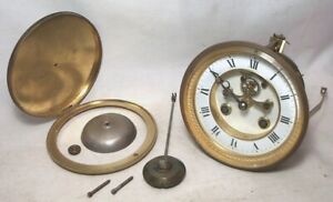 SAMUEL MARTI 4.25" OPEN ESCAPEMENT BELL CHIME CLOCK MOVEMENT CLEAN W/ EVERYTHING