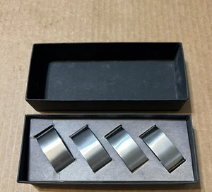 Napkin Rings 4 Pcs by Svend Jensen From Museum of Modern Art NY Made in Denmark - Picture 1 of 8