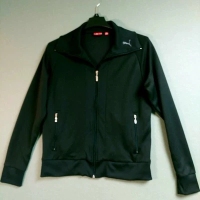 Chaqueta de chándal ligera con cremallera PUMA para hombre, negra, talla grande Foto 1 de 4