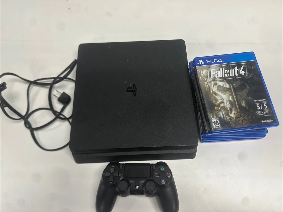 SONY PlayStation 4 PS4 Slim Gaming Console CUH-2115B | 1TB Game Bundle - Image 1 of 4