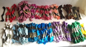 Lot of 306 DMC Mouline Special 25 Embroidery Thread Floss Cotton Various Colors - Picture 1 of 2