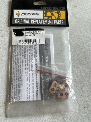 Pastillas de freno de disco Hayes sinterizadas metálicas con resortes HFX 9/Mag/MX1/G2 98-14531 Foto 1 de 2