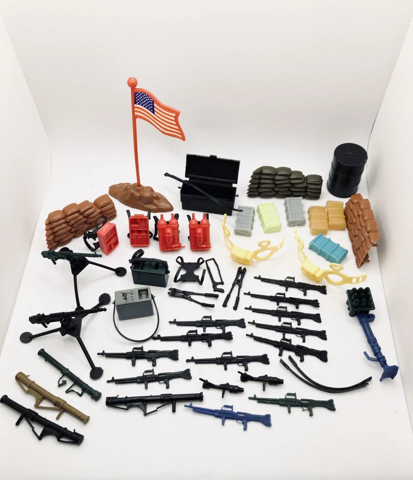 Lote A-Team Mochila de Arma Caixa Barril Bazuca 1983 3.75 Boneco de Ação Vintage C - Imagem 1 de 1