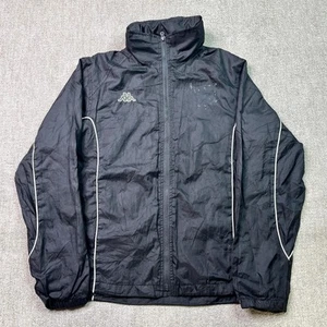 Chaqueta cortavientos Kappa chándal top cremallera completa plegable capucha forrada vintage S - Imagen 1 de 12