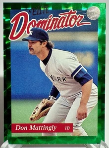 1993 Elite Dominator Don Mattingly /5000 Donruss Leaf Yankees HOF - Picture 1 of 2