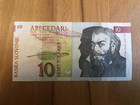 10 Tolar Slowenien 1992 - Primož Trubar - Erste Serie - Banknote