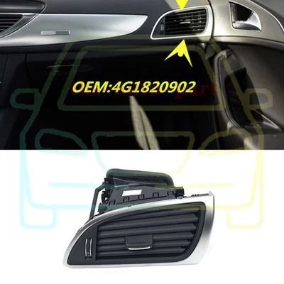 Conjunto de ventilación de aire acondicionado tablero lateral pasajero derecho apto para Audi A6 C7 2012-2018 Foto 1 de 4